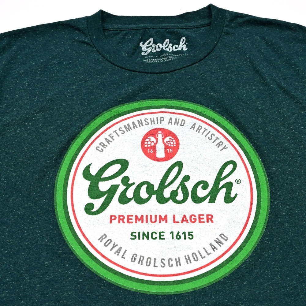 Grolsch Premium Lager Beer Royal Holland Men's‎ Officially Licensed T-shirt 2XL